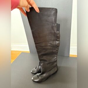 Chinese Laundry Tally Black Leather Slate‎ Tall Knee-High Boots 6 Soft Career